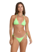 Billabong Womens Bikini Top Simply Sweet Eyelet Multi Tri