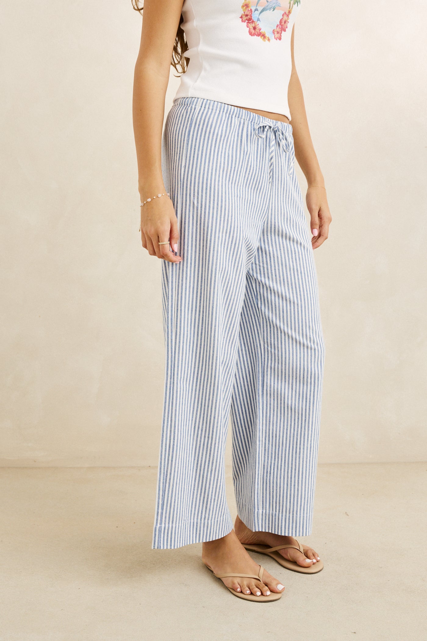 Rhythm Womens Pants Vista Stripe Beach Pant