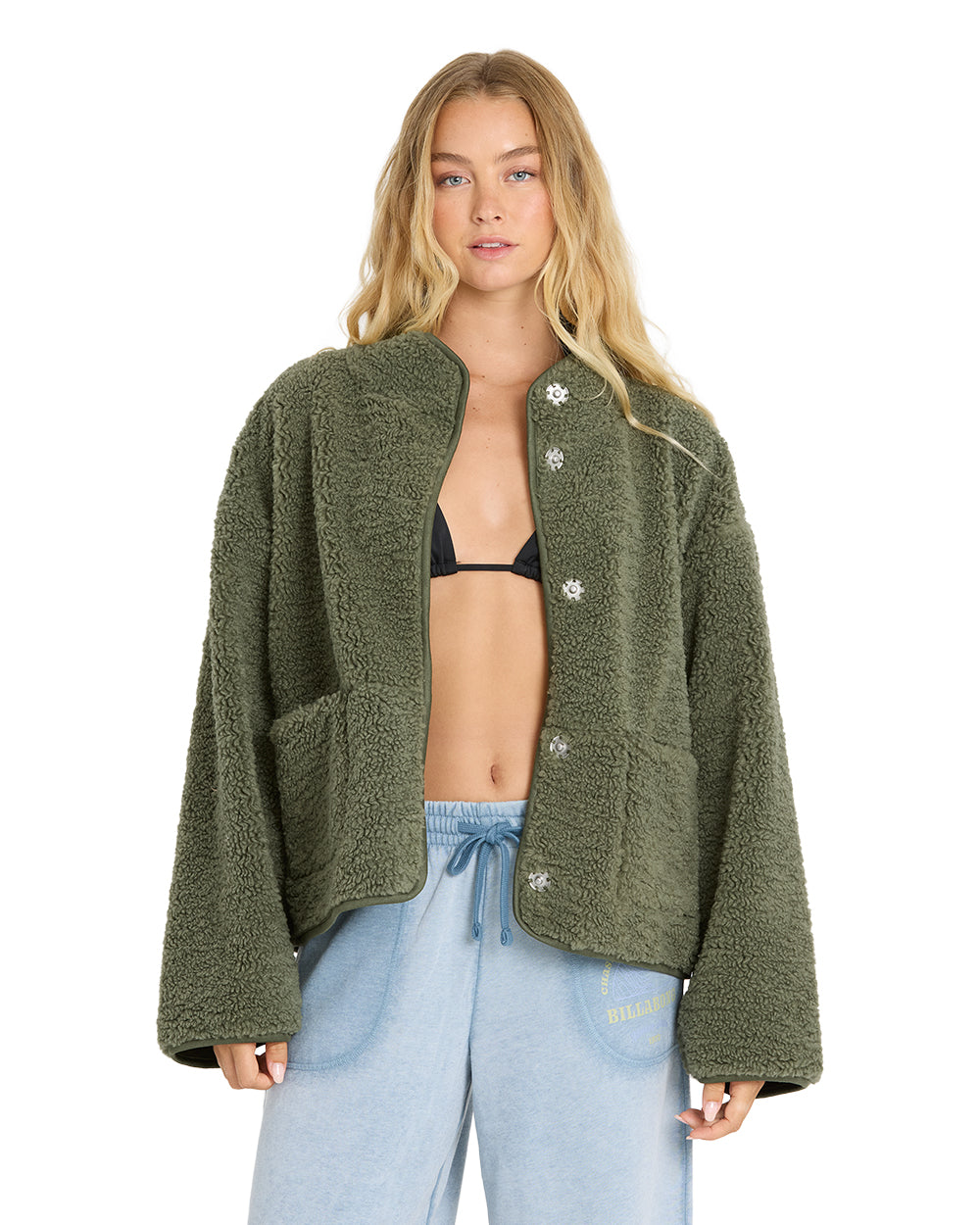 Billabong Womens Jacket Camper Rev Sherpa