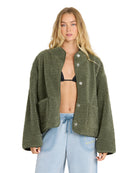 Billabong Womens Jacket Camper Rev Sherpa