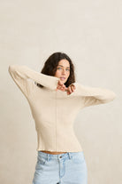 Rhythm Womens Shirt Essential Long Sleeve Knit Top