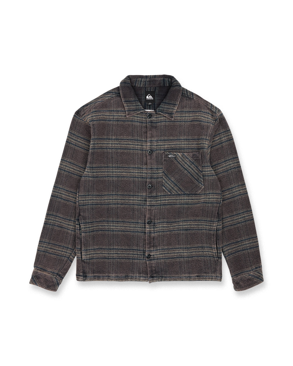Quiksilver Mens Shirt Backbay Flannel Over Shirt