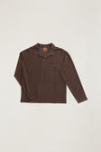 Rhythm Mens Shirt Vintage Terry Long Sleeve Polo