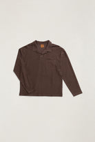 Rhythm Mens Shirt Vintage Terry Long Sleeve Polo