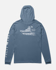 Salty Crew Mens Shirt On Board Hood Sunshirt