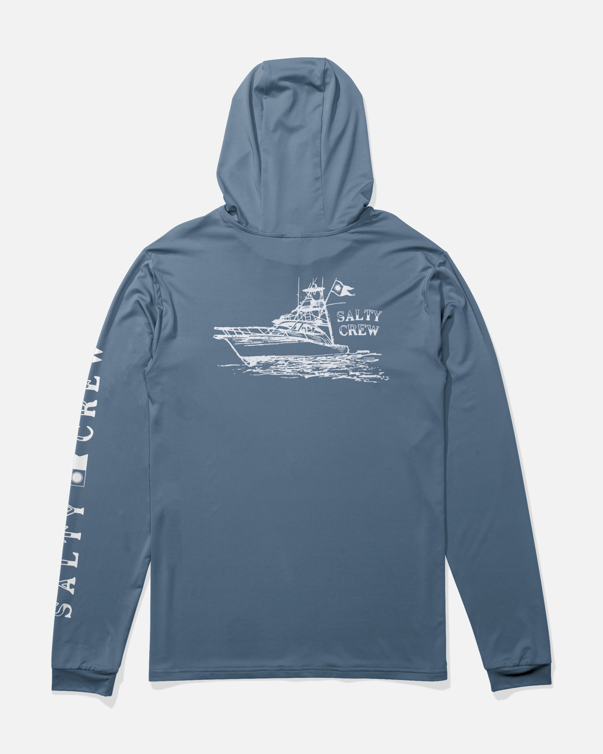 Salty Crew Mens Shirt On Board Hood Sunshirt