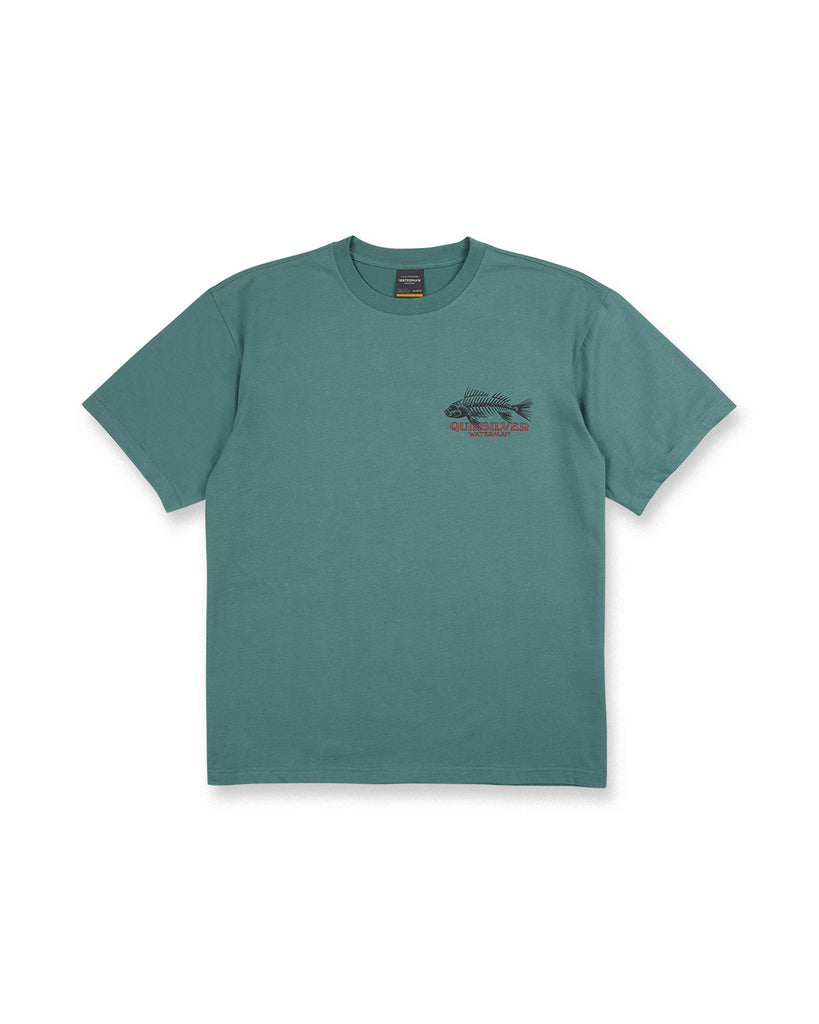 Quiksilver Waterman Mens Shirt Fish Bones