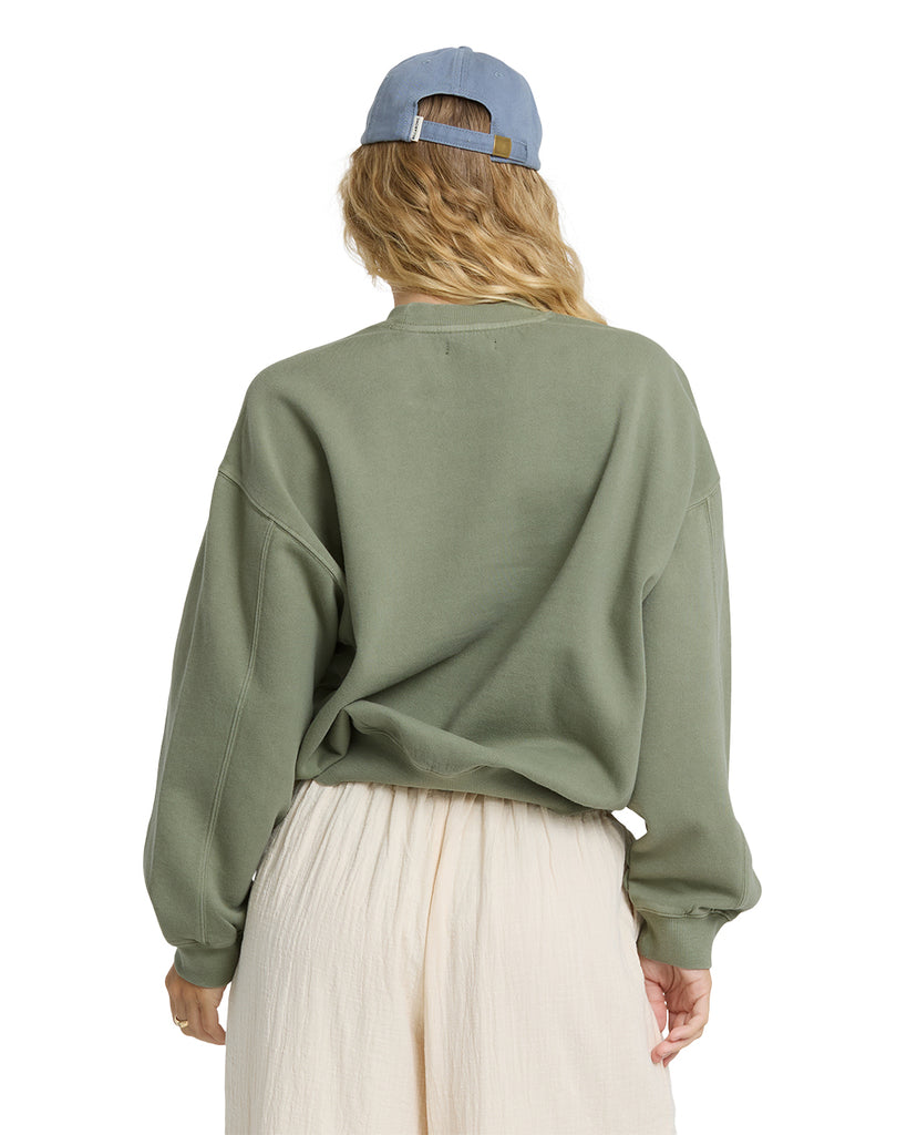Billabong Womens Sweatshirt Vibes Kendal Crew Fleece