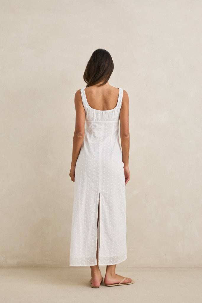 Rhythm Womens Dress Gigi Gathered Maxi