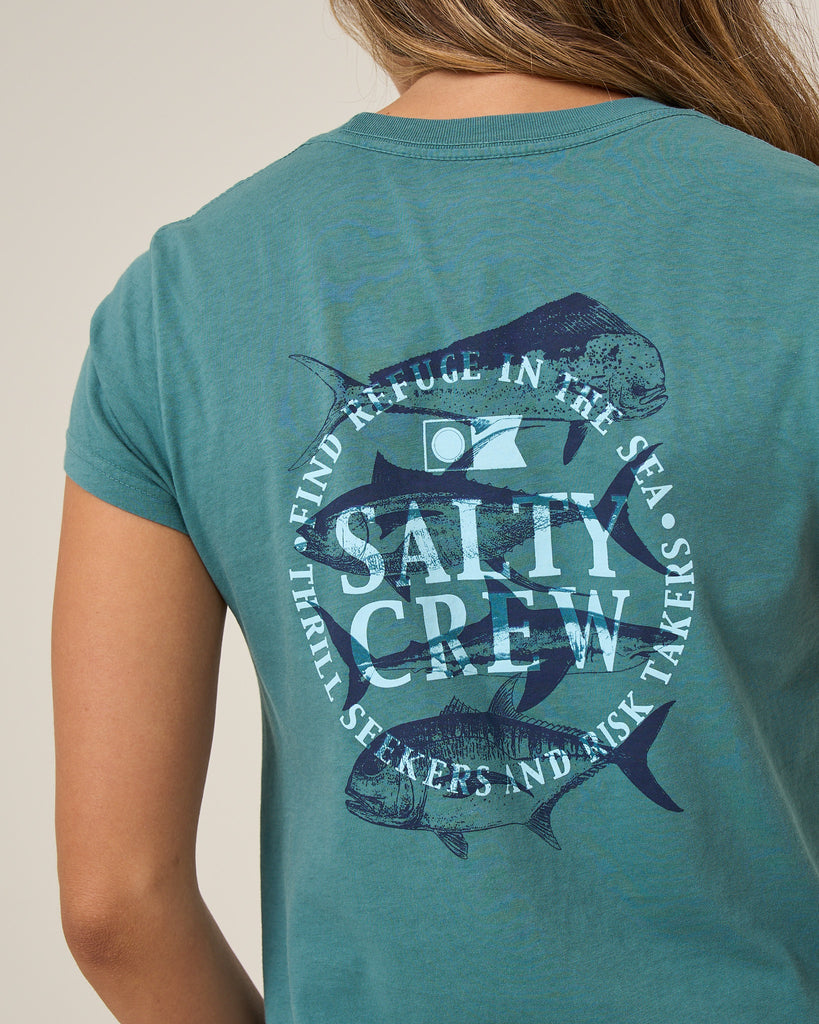 Salty Crew Womens Shirt Overlay Modern Tee