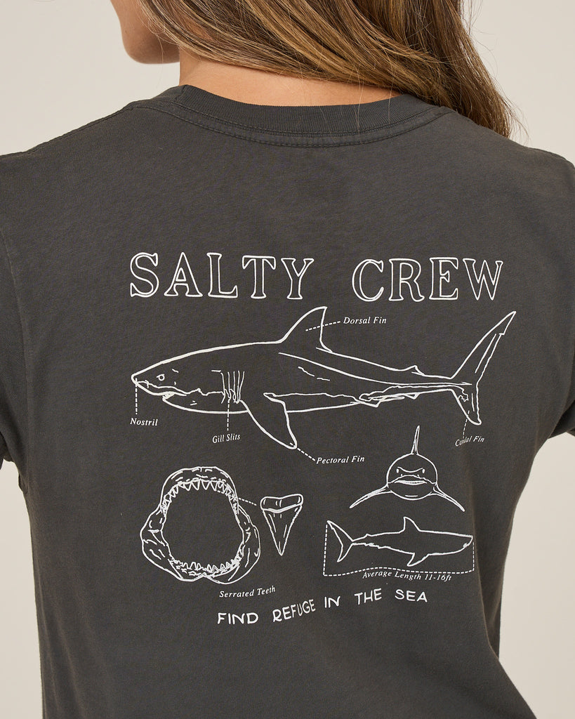 Salty Crew Womens Shirt Shark Anatomy Modern Tee