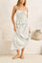 Rhythm Womens Skirt Driftwood Stripe Ruffle Midi