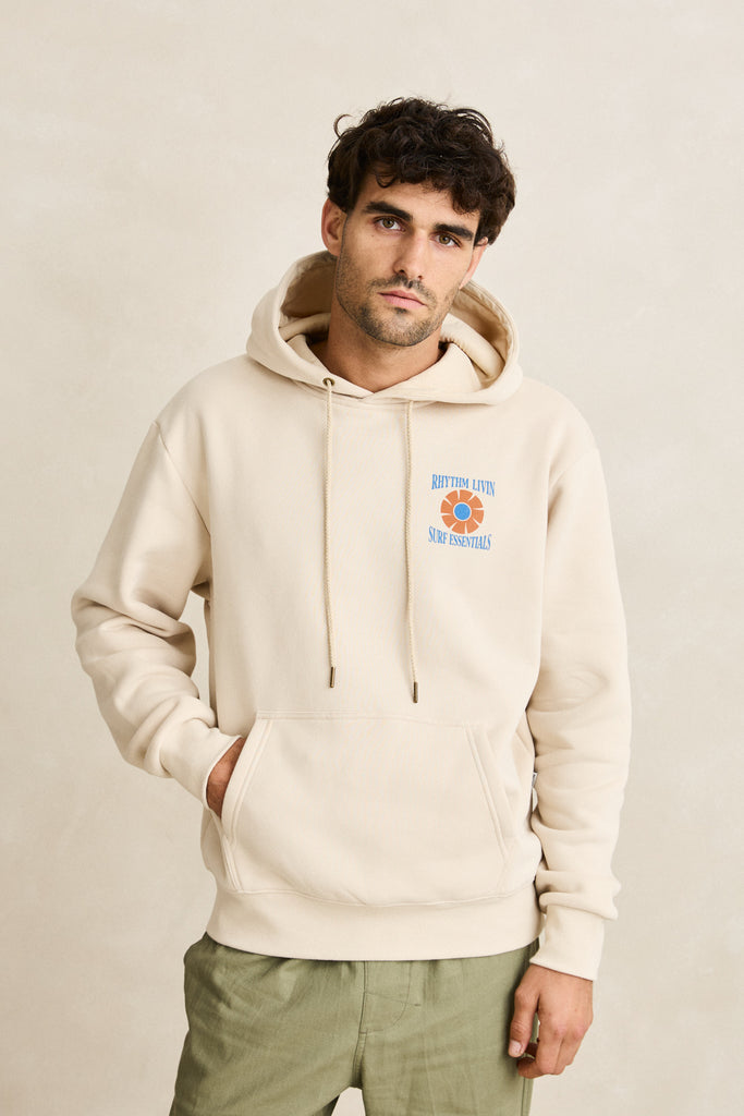 Rhythm Mens Sweatshirt Surf Essentials Fleece Hood
