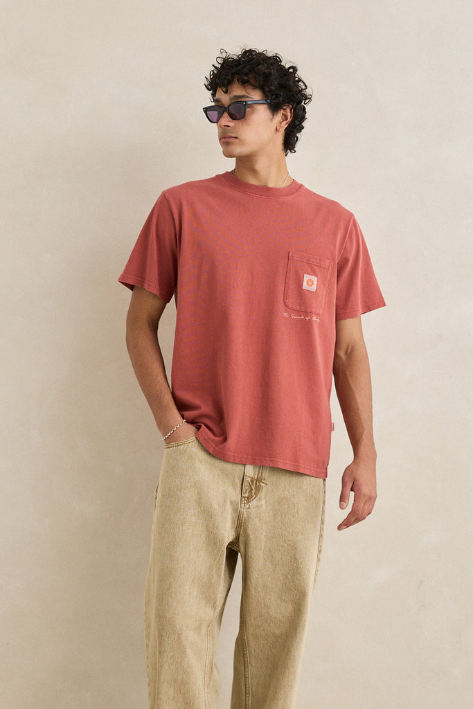 Rhythm Mens Shirt Vintage Pocket