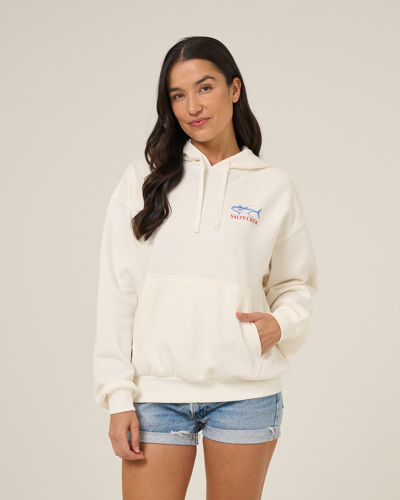 Salty Crew Womens Sweatshirt Overlay Hoodie