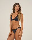 Salty Crew Womens Bikini Top Seafarer Solids Tall Tri