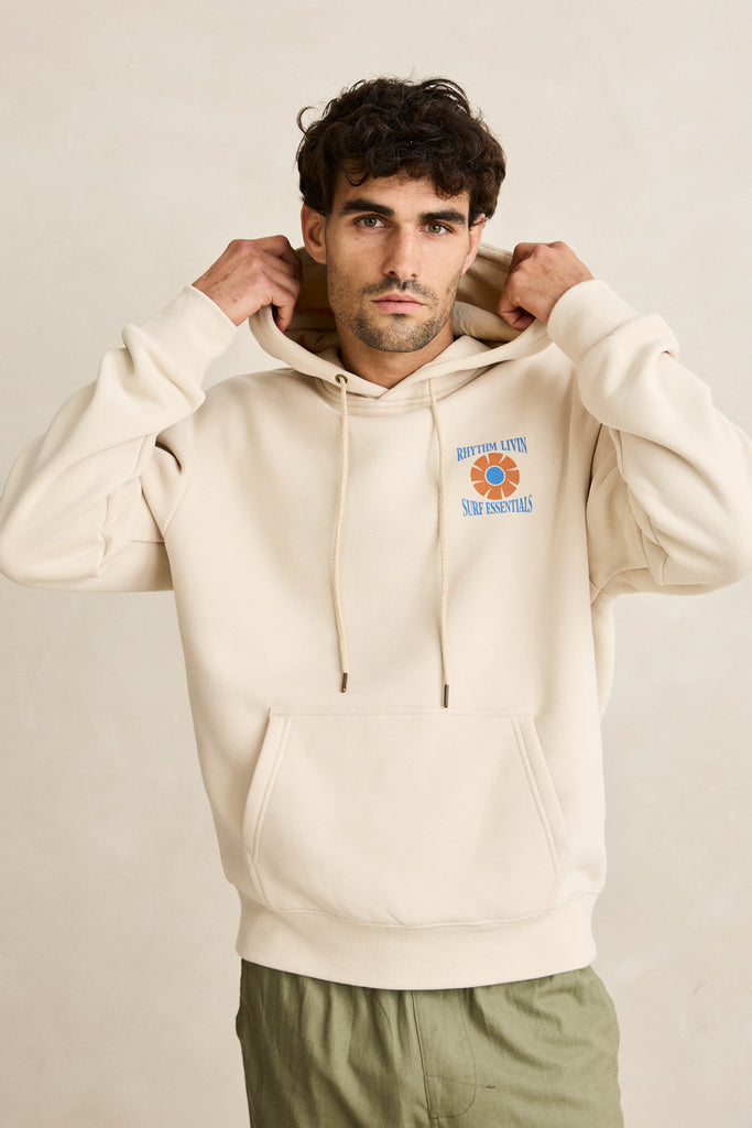 Rhythm Mens Sweatshirt Surf Essentials Fleece Hood