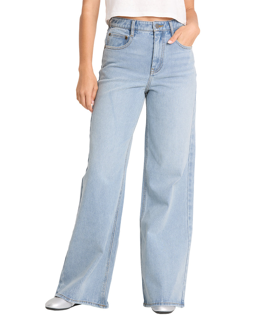 Billabong Womens Pants Free Fall Flare Denim