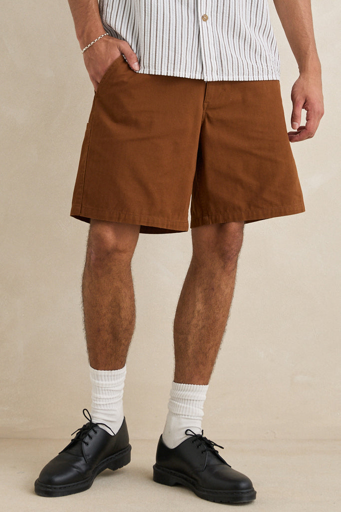 Rhythm Mens Shorts Essential Herringbone
