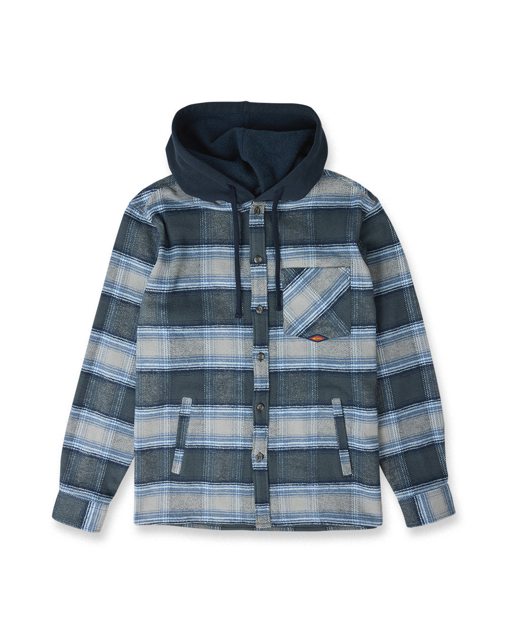 Quiksilver Mens Shirt Saltwater Hooded Flannel