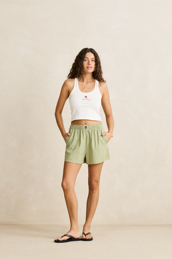 Rhythm Womens Shorts Vista Stripe