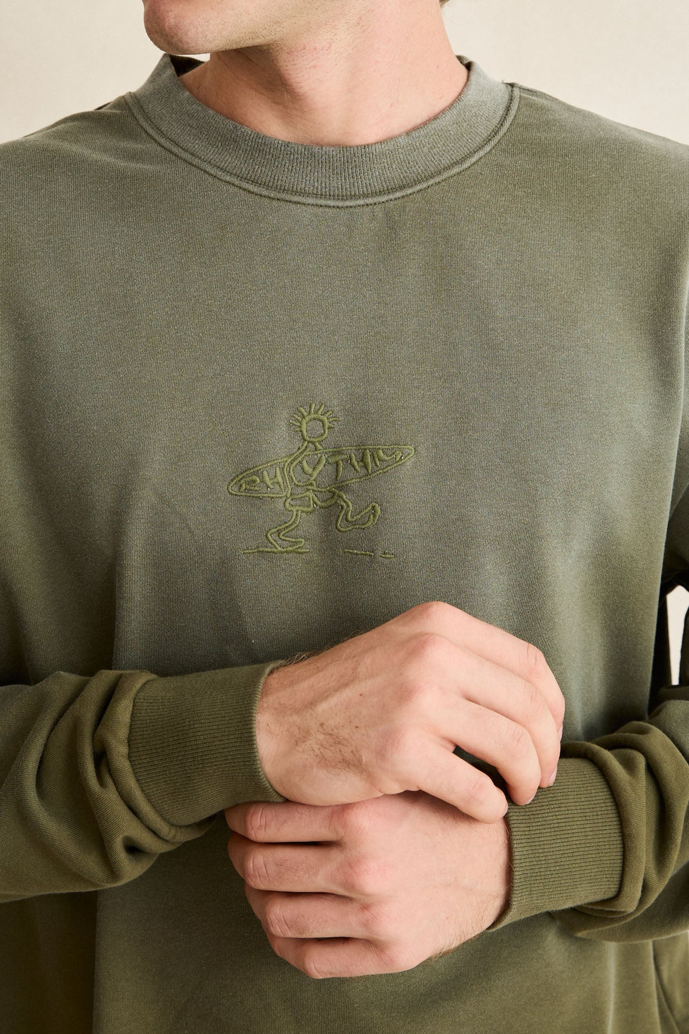 Rhythm Mens Sweatshirt Drifter Salt Wash Crew – Hansen Surfboards Rhythm Mens Sweatshirt Drifter Salt Wash Crew – Hansen Surfboards