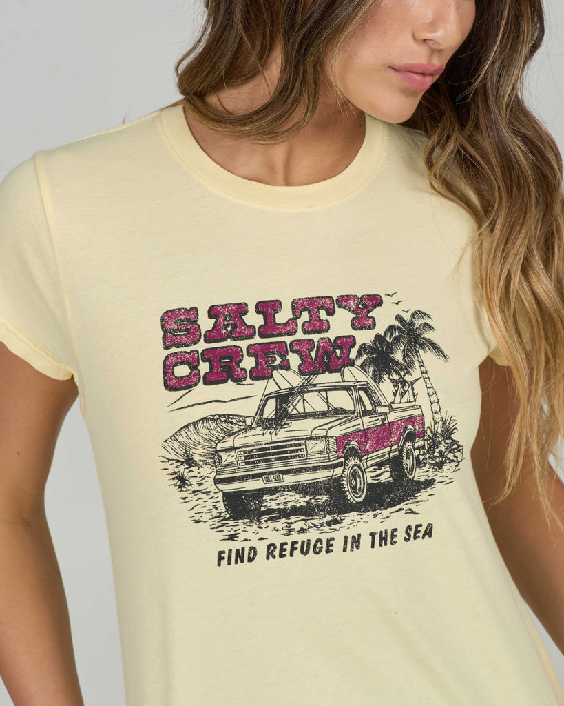 Salty Crew Womens Shirt Truck Stop Modern Tee