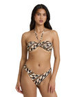 Billabong Womens Bikini Top Dark Wave Halter Bandeau