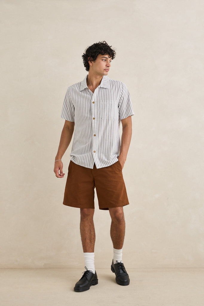 Rhythm Mens Shorts Essential Herringbone