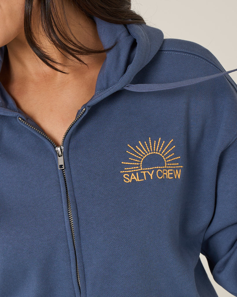 Salty Crew Womens Sweatshirt First Place Hooded Zip