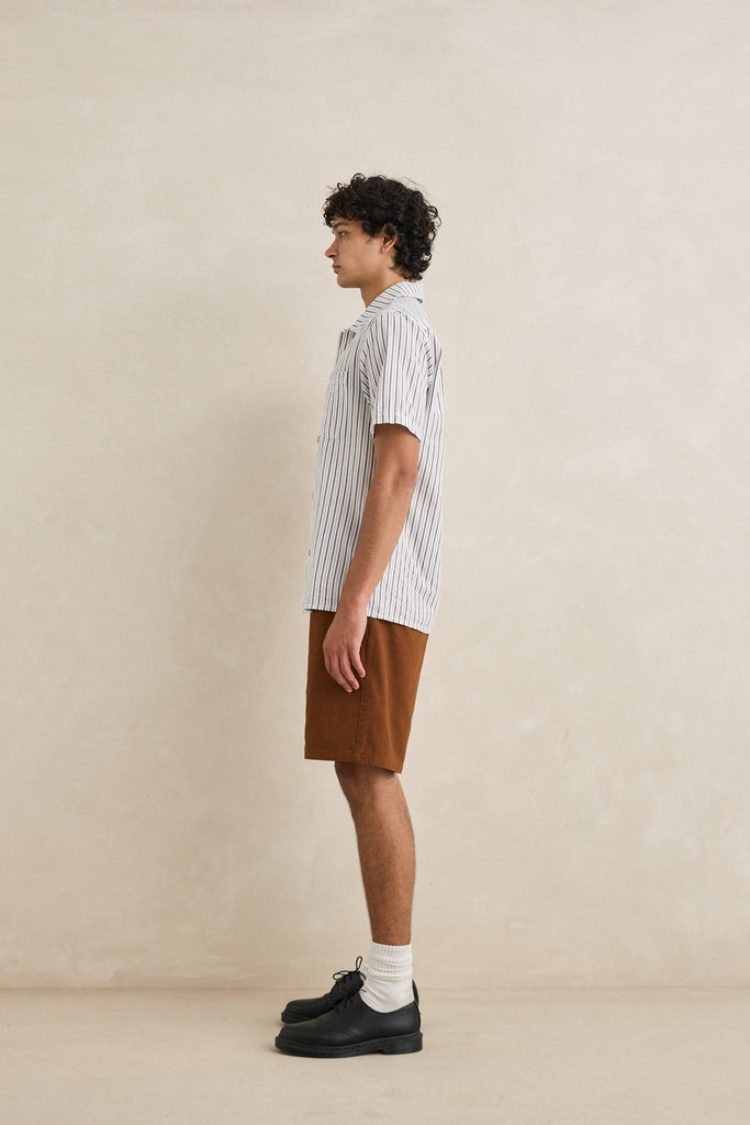 Rhythm Mens Shorts Essential Herringbone
