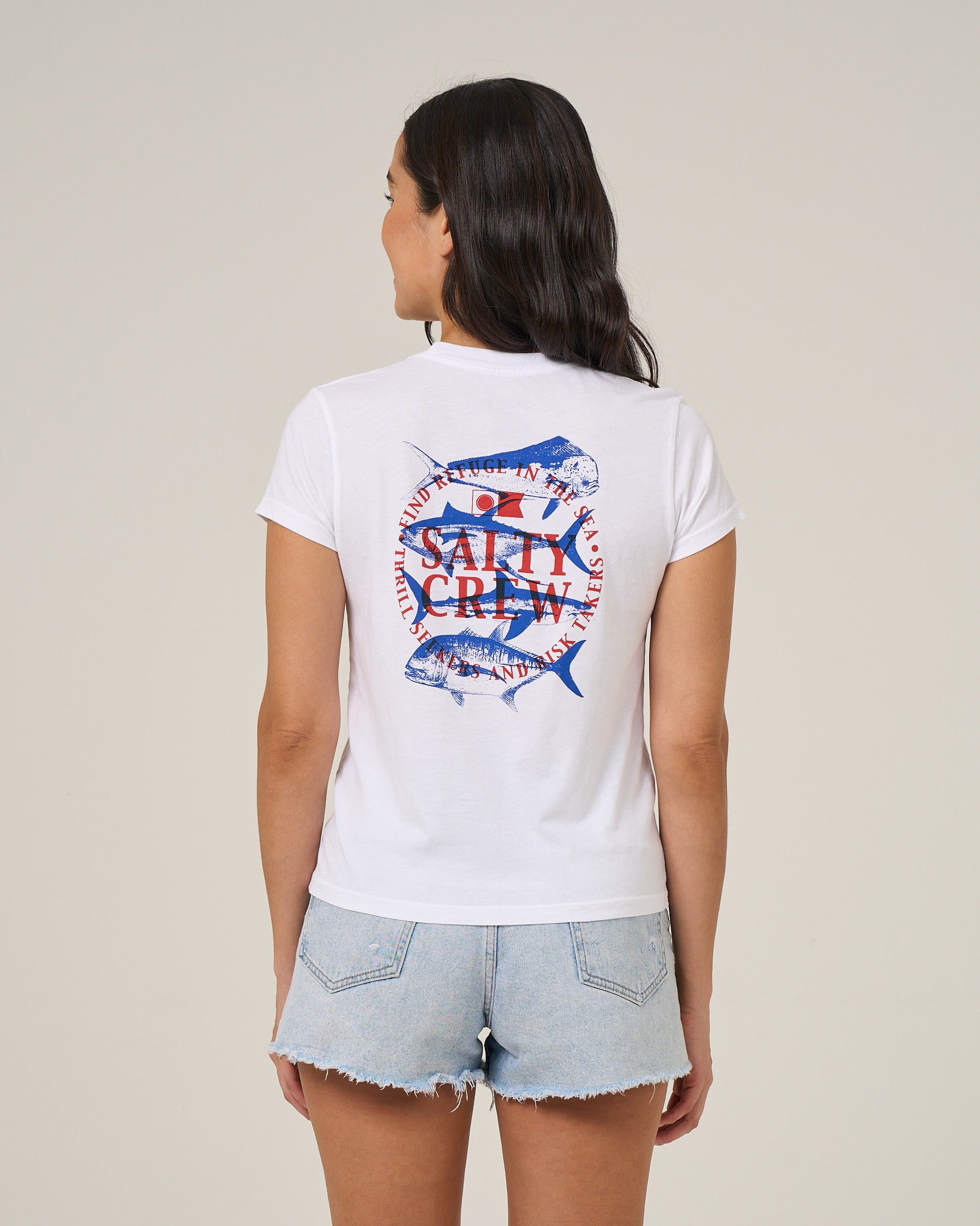 Salty Crew Womens Shirt Overlay Modern Tee
