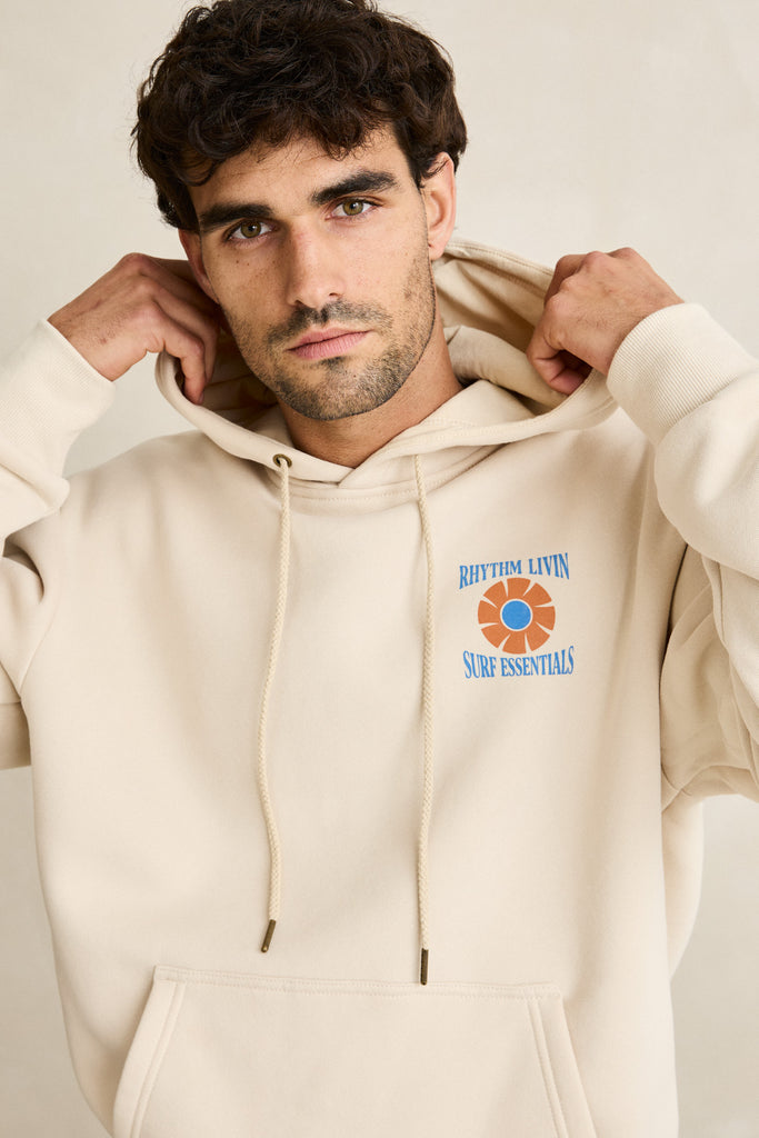 Rhythm Mens Sweatshirt Surf Essentials Fleece Hood