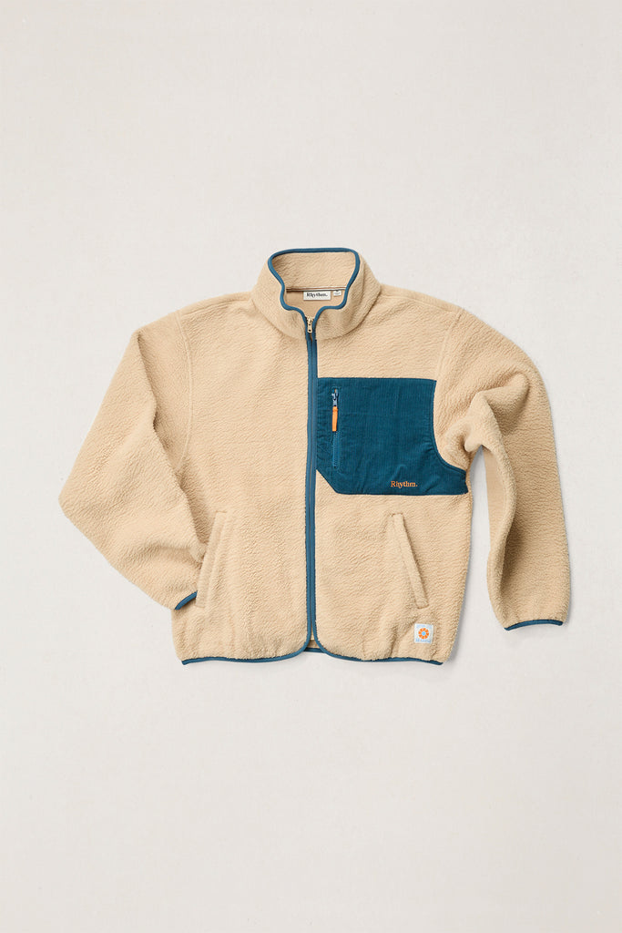 Rhythm Mens Jacket Trail Zip Thru Fleece