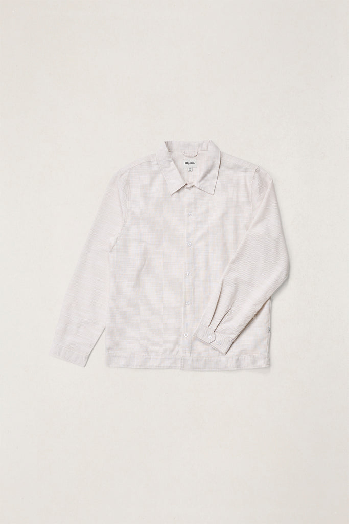 Rhythm Mens Shirt Striped Linen