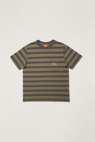 Rhythm Mens Shirt Vintage Jacquard Stripe