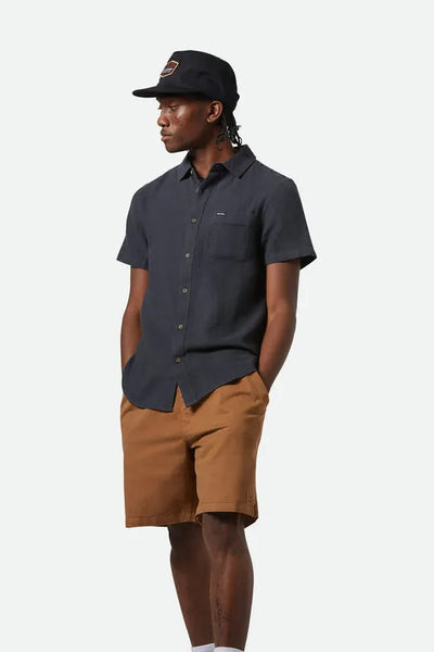 Brixton Mens Woven Charter Organic Cotton Linen Blend