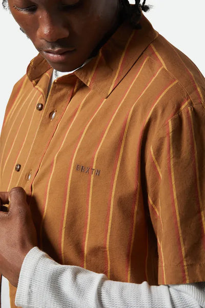 Brixton Mens Woven CRU Stripe Relaxed