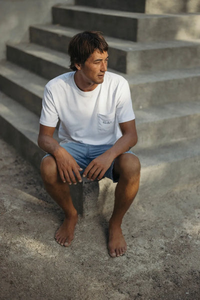 Vissla Mens Shirt Emblem Short Sleeve Pocket Tee