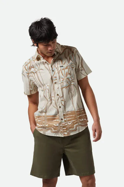 Brixton Mens Woven Charter Print