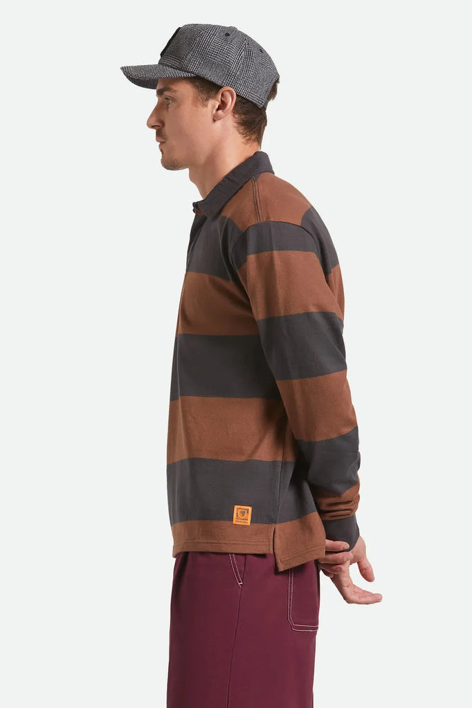 Brixton Mens Shirt Union Heavyweight Rugby Polo