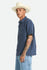 Brixton Mens Woven Cru Linen Blend Plaid
