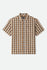 Brixton Mens Woven Cru Linen Blend Plaid