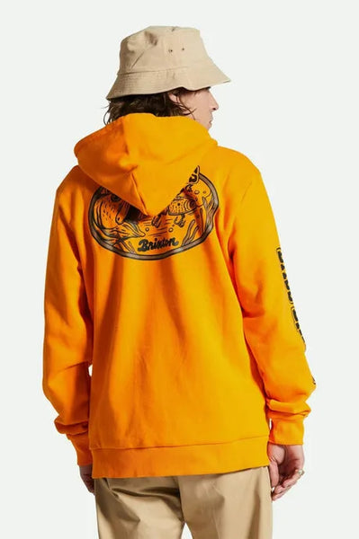 Brixton Mens Sweatshirt Bass Brains Swim Hood