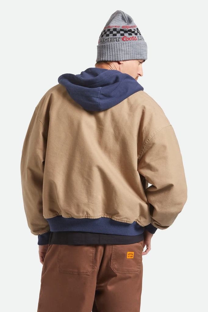 Brixton Mens Jacket Canvas Hooded Bomber