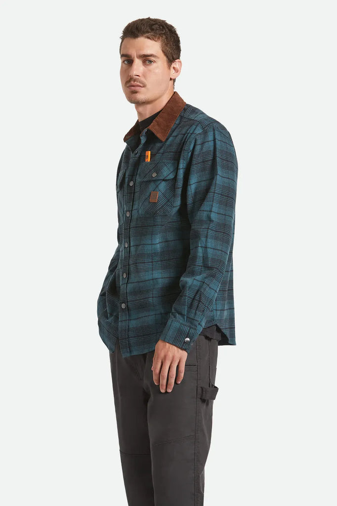Brixton Mens Shirt Builders Bowery Performance Flannel