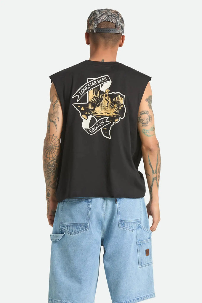 Brixton Mens Tank Top Lone Star Armadillo Muscle T-Shirt