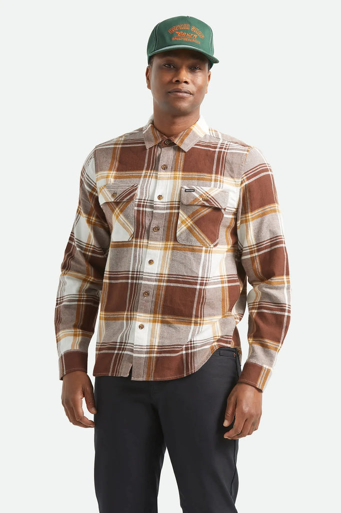 Brixton Mens Shirt Bowery LW Ultra Flannel