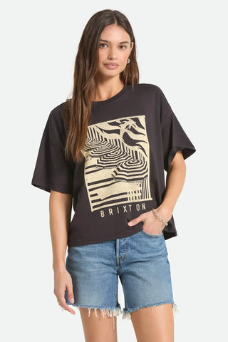 Brixton Womens Shirt Poolside Boxy Crew