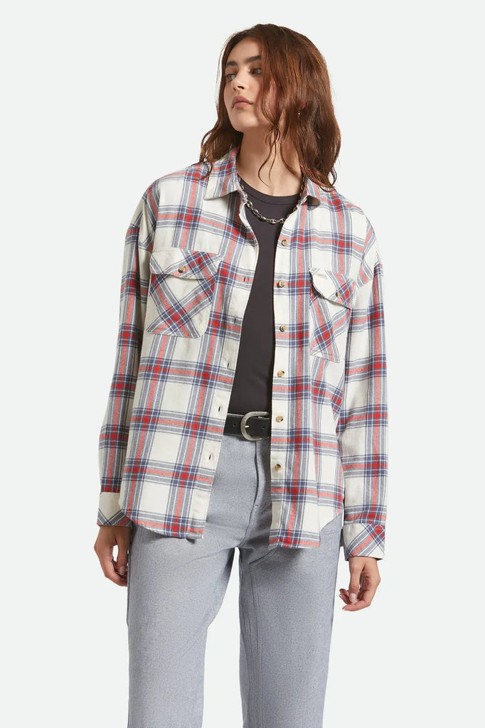 Brixton Womens Shirt Bowery Vintage Overshirt